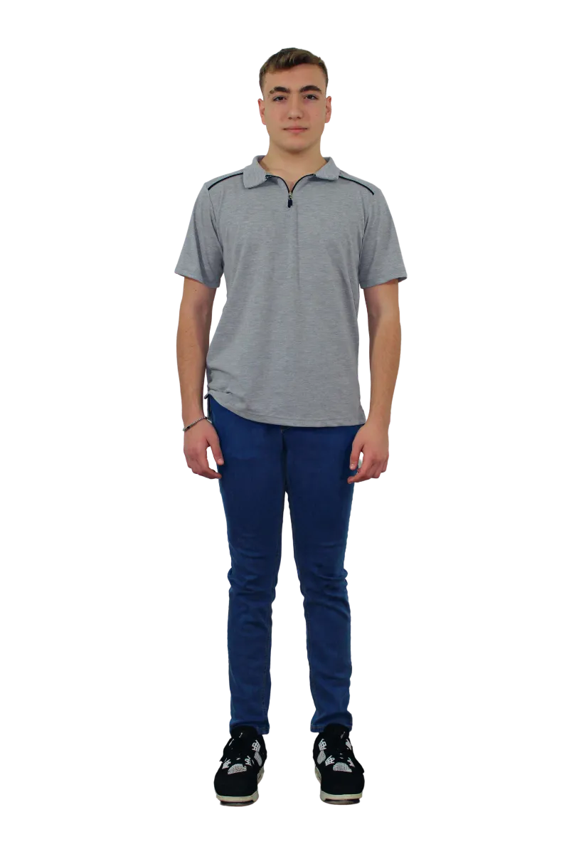 LAKOST T.SHIRT - FERMUARLI MODEL görsel 6