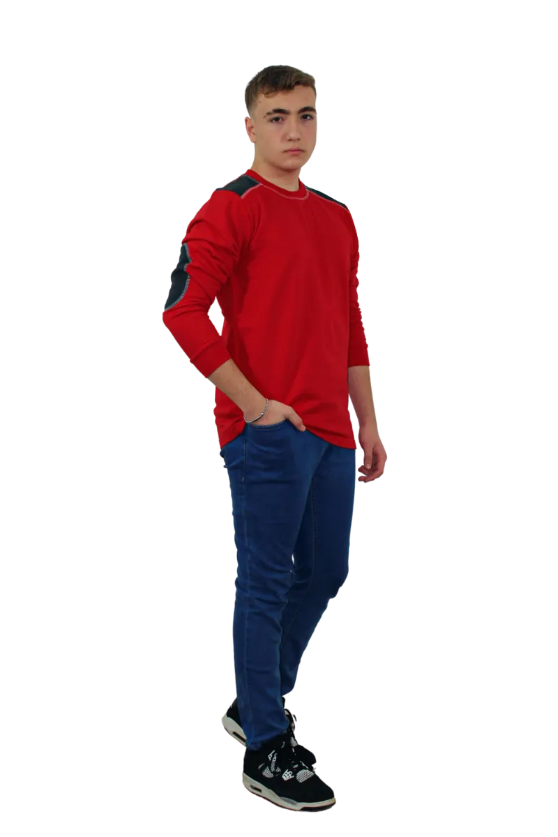 SIFIR YAKA İKİ İPLİK SWEAT-ROBALI