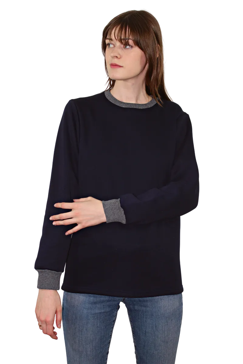 SIFIR YAKA ÜÇ İPLİK SWEAT
