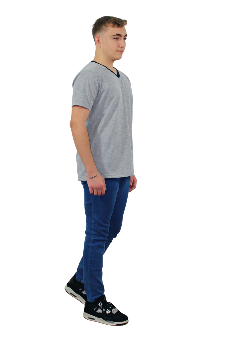 V YAKA PENYE T.SHIRT görsel 4